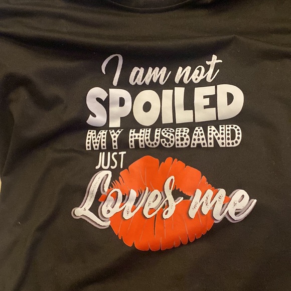 Size 11/12 jean shorts. NWOT XXL I am not spoiled. My husband just loves me. - Picture 2 of 6